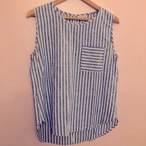 J Crew Linen Sleeveless Top